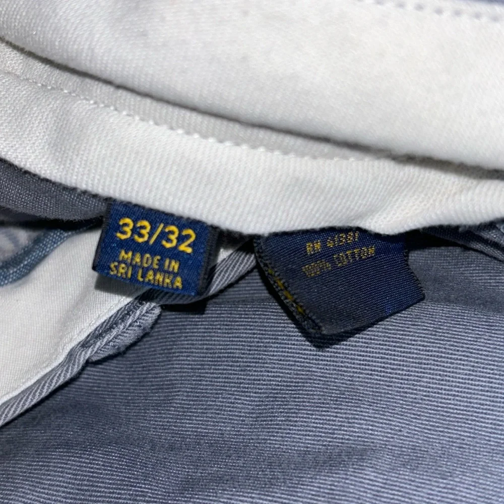 Polo Classic Fit Blue Kakis Stone Blue Ralph Lauren Chinos Size 33/32